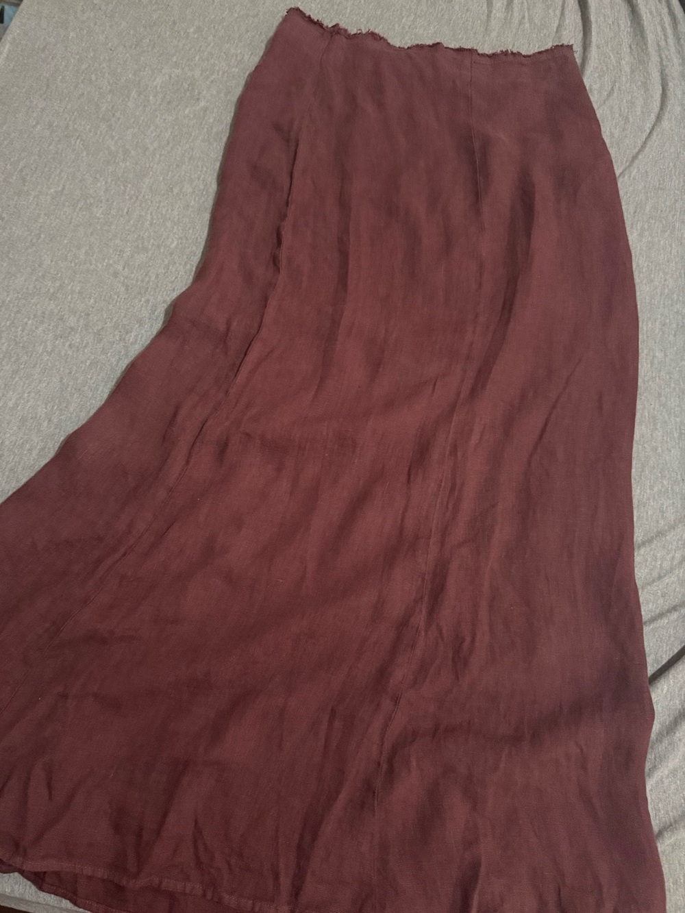Zara chocolate Linen Skirt - Picture 3 of 5